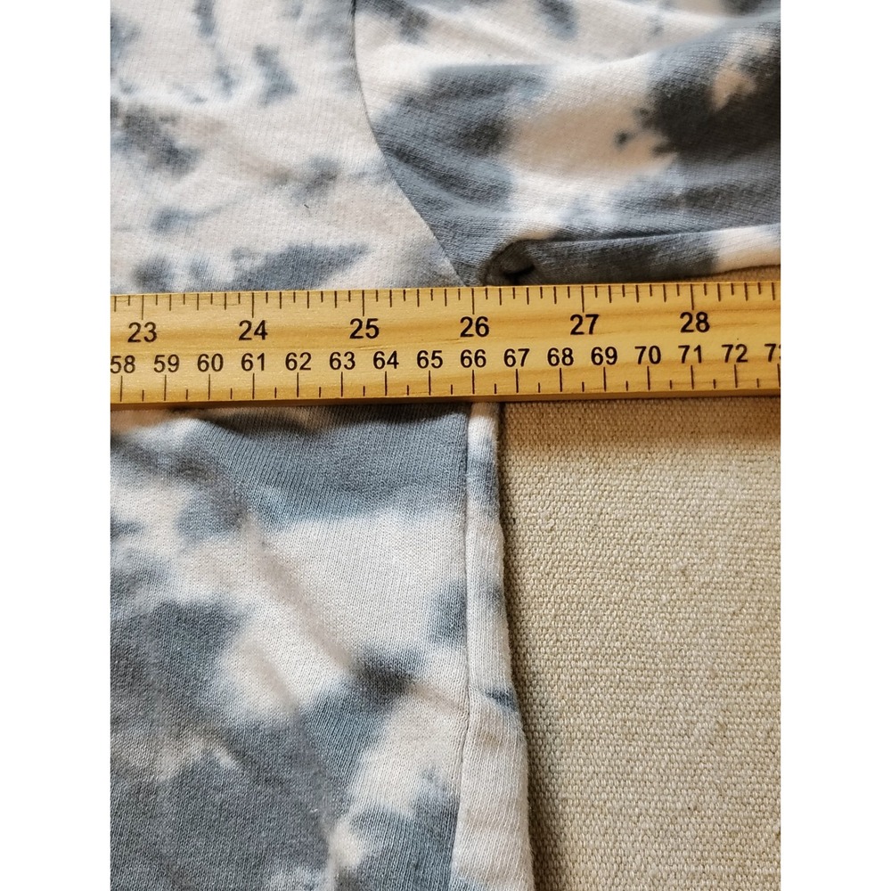 ACDC High Voltage Rock N Roll 1976 Tie Dye Cropped Hoodie Grey White XL 21 - Picture 3 of 8